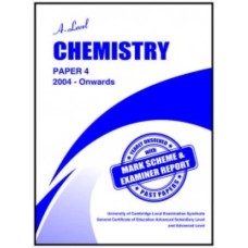 A level Chemistry Paper 4 Unsolved with Marking Scheme